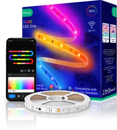 Išmanioji lemputė Nous "F5 Smart 10m RGB+IC WiFi Led Strip" Multicolor