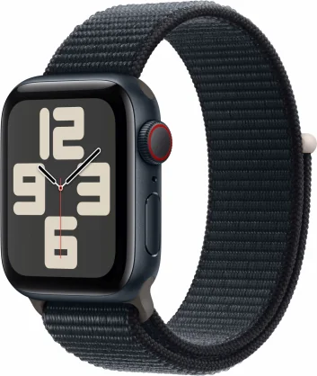 Išmanusis laikrodis Apple Watch SE 2 Cellular 44mm Midnight aliuminis/ Midnight Sport Loop