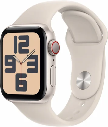Išmanusis laikrodis Apple Watch SE 2 Cellular 44mm Starlight aliuminis/ Starlight Band S/ M
