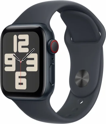 Išmanusis laikrodis Apple Watch SE (2024) Cellular 40mm Midnight/ Midnight Band - S/ M
