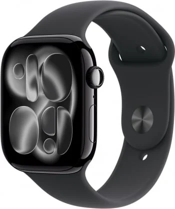 Išmanusis laikrodis Apple Watch Series 11 46mm Jet Black / Black Sport Band - M/ L