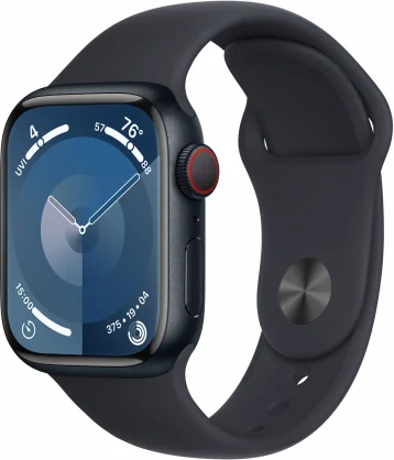 Išmanusis laikrodis Apple Watch Series 9 Cellular 41mm Midnight Sport Band - M/ L