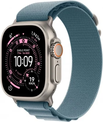Išmanusis laikrodis Apple Watch Ultra 3 49mm Natural Titanium/ Light Blue Alpine Loop - Medium