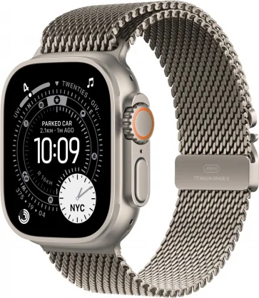 Išmanusis laikrodis Apple Watch Ultra 3 49mm Natural Titanium/ Natural Titanium Milanese -Medium