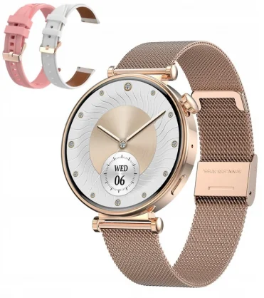Išmanusis laikrodis Blavec W17 Amber Rose Gold + 2 Bands