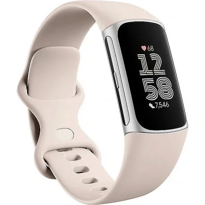 Išmanusis laikrodis Fitbit Charge 6 Porcelain/ Silver