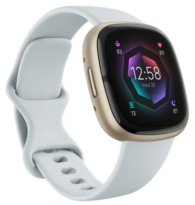 Išmanusis laikrodis Fitbit Sense 2 Blue Mist/ Soft Gold