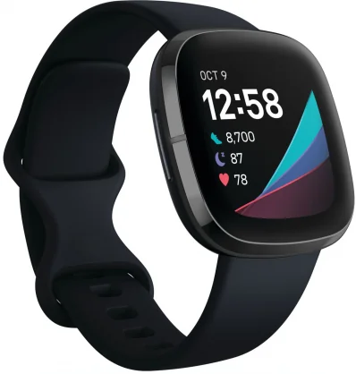 Išmanusis laikrodis Fitbit Sense Carbon/ Graphite Stainless Steel