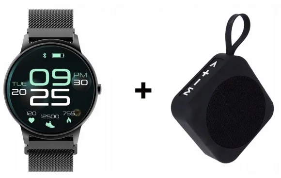 Išmanusis laikrodis Forever ForeVive 2 SB-330 Black + Speaker 3W
