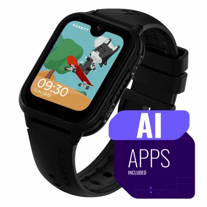 Išmanusis laikrodis GARETT Kids Vibe AI 4G Black