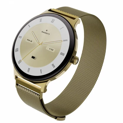 Išmanusis laikrodis GARETT Verona 2 Glow Gold Mesh Steel