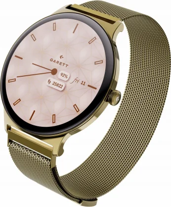 Išmanusis laikrodis GARETT Verona 2 Gold Mesh