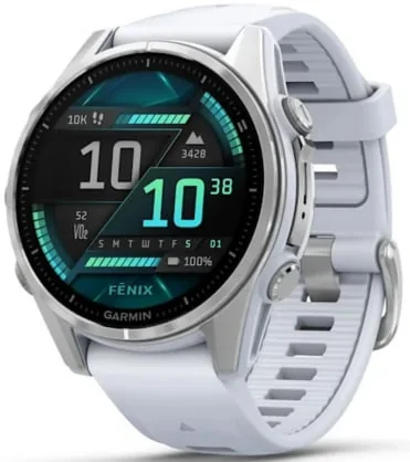 Išmanusis laikrodis Garmin Fenix 8 Amoled Silver/ Whitestone 43 mm 010-02903-00