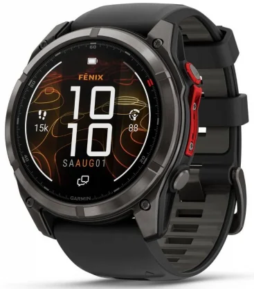 Išmanusis laikrodis Garmin Fenix 8 Pro 51mm MicroLED Gray DLC Titanium 010-03380-01