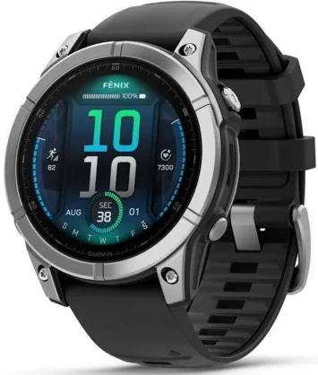 Išmanusis laikrodis Garmin Fenix E Steel/ Black 47mm 010-03025-00