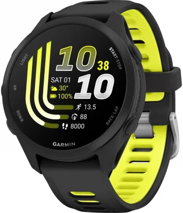Išmanusis laikrodis Garmin Forerunner 170 Black with Black/ Amp Yellow Band 010-03920-00