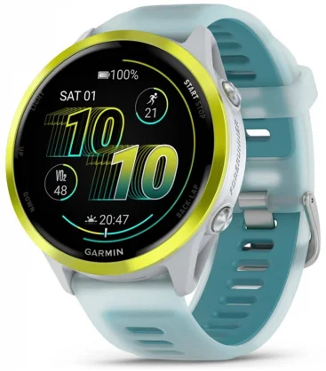 Išmanusis laikrodis Garmin Forerunner 570 47mm Whitestone/ Amp Yellow 010-02971-01