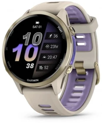 Išmanusis laikrodis Garmin Forerunner 970 Soft Gold Titanium 010-02969-12