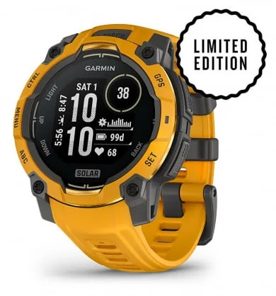 Išmanusis laikrodis Garmin Instinct 3 45mm Solar Sunburst/ Gray 010-02934-02