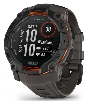 Išmanusis laikrodis Garmin Instinct 3 50mm Solar Black/ Charcoal 010-02935-00