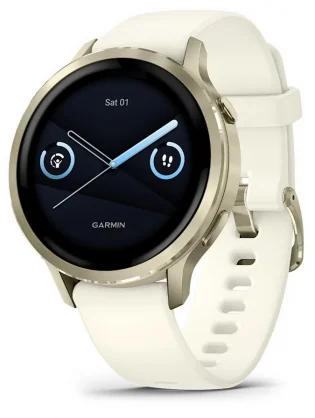 Išmanusis laikrodis Garmin Venu 4 41mm Lunar Gold/ Beige 010-03013-00