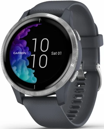 Išmanusis laikrodis Garmin Venu Silver/ Blue Granit