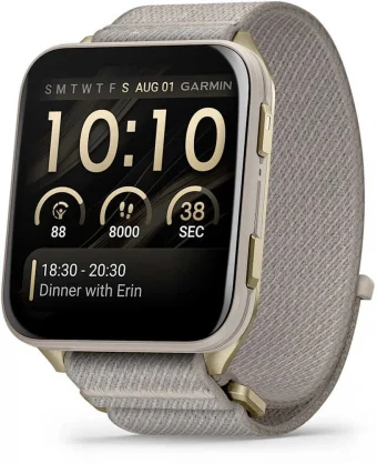 Išmanusis laikrodis Garmin Venu X1 Soft Gold Titanium/ French Gray ComfortFit 010-02980-09