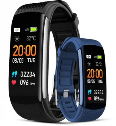 Išmanusis laikrodis Giewont GW200-6 Black + Blue Strap