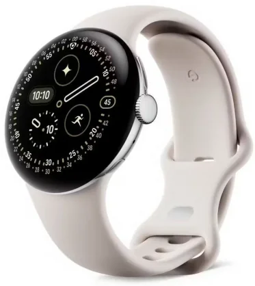 Išmanusis laikrodis Google Pixel Watch 4 45mm Silver / Porcelain GA09308-EU
