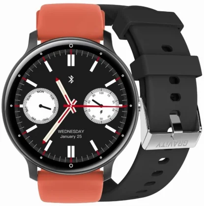 Išmanusis laikrodis Gravity GT1-3 PRO Black + Red Band