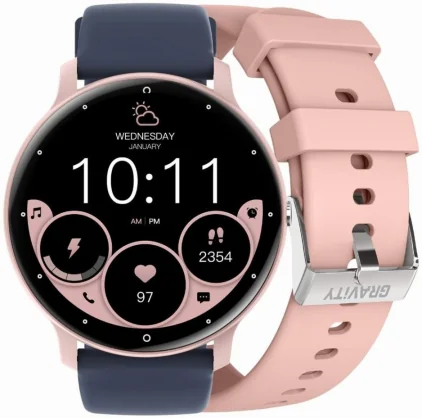 Išmanusis laikrodis Gravity GT1-7 PRO Pink + Blue Band