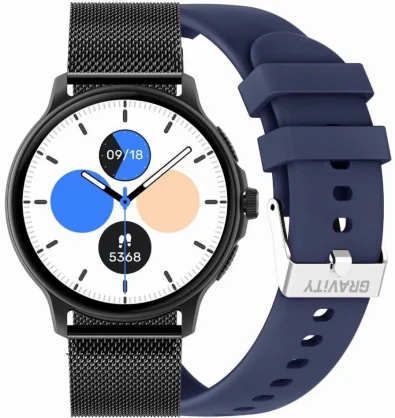 Išmanusis laikrodis Gravity GT12-2 Black + Blue Band