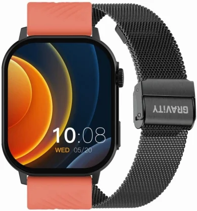 Išmanusis laikrodis Gravity GT15-3 Black + Red Band