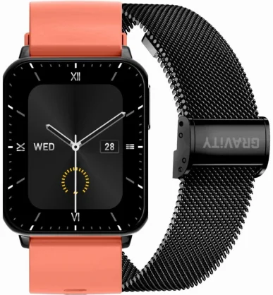 Išmanusis laikrodis Gravity GT17-10 Red + Black Band