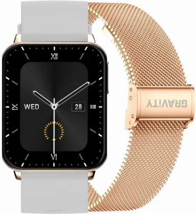 Išmanusis laikrodis Gravity GT17-4 Grey + Rose Gold Band