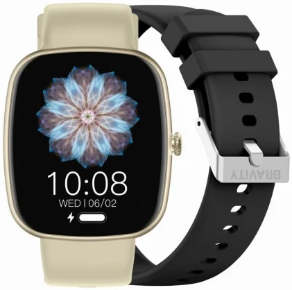 Išmanusis laikrodis Gravity GT18-7 Beige + Black Band