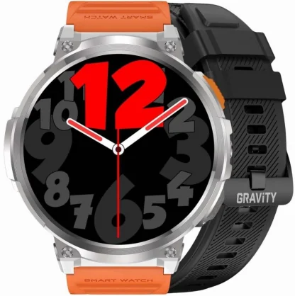 Išmanusis laikrodis Gravity GT23-4 Black + Orange Band