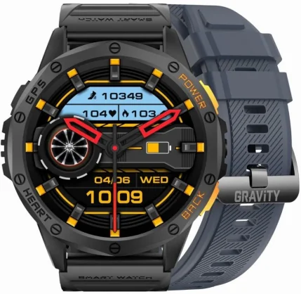 Išmanusis laikrodis Gravity GT24-1 GPS Black + Blue Band