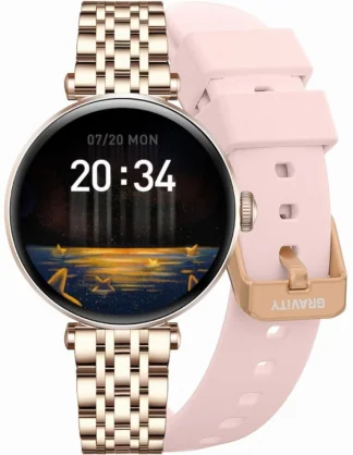 Išmanusis laikrodis Gravity GT26-4 Pink + Rose Gold Band