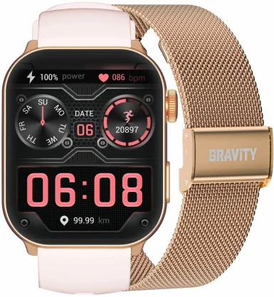 Išmanusis laikrodis Gravity GT28-6 Rose Gold + Pink Band