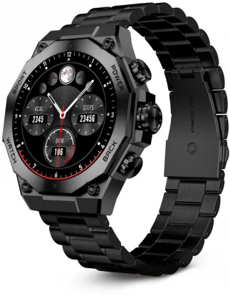 Išmanusis laikrodis Ksix Titanium Black