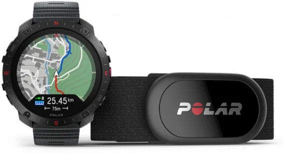 Išmanusis laikrodis Polar Grit X2 Pro S/ L Night Black + heart rate monitor H10