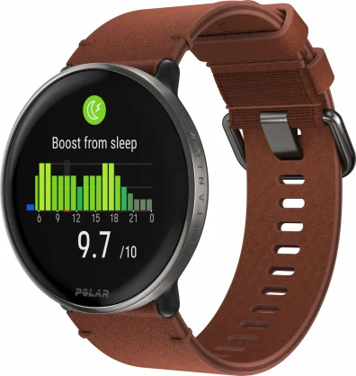 Išmanusis laikrodis Polar Ignite 3 Titanium S-L Brown