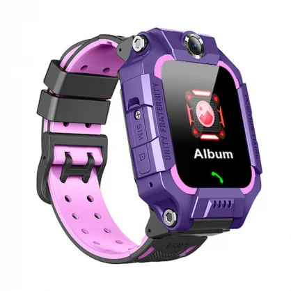 Išmanusis laikrodis Riff Q19 Smart kids watches 360 with GPS / 1.44" touch screen / 400mAh Purp
