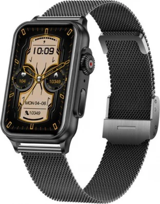 Išmanusis laikrodis Rubicon RNCF06 Steel Black