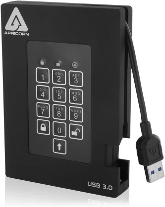 Išorinis kietasis diskas Apricorn Aegis Fortress 1TB 2.5" Juodas A25-3PL256-1000F