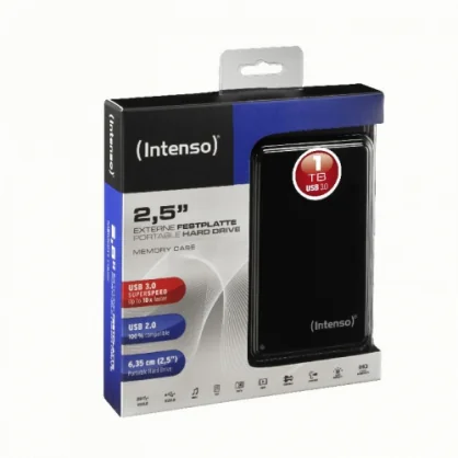 Išorinis kietasis diskas Intenso 2.5 Memory Case USB3.0 1TB black 6021560
