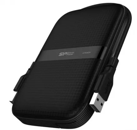 Išorinis kietasis diskas Silicon Išorinis HDD Power A60 2TB 2.5®® Juodas SP020TBPHDA60S3A
