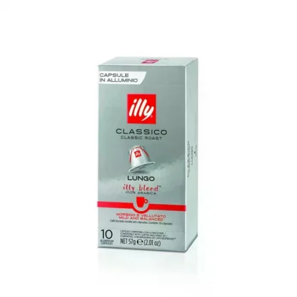 Kava Illy NESPRESSO, Lungo - melnai kafijai, 10 gab