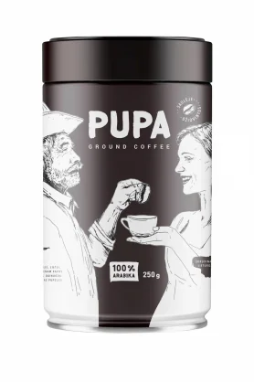 Kava Kafijas Banka Kafijas pupiņas PUPA classic 250g bundža